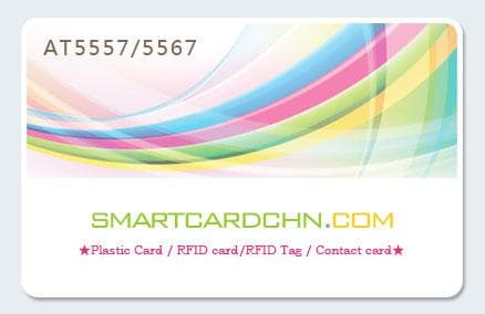 RFID integrated circuit card AT5557_5567